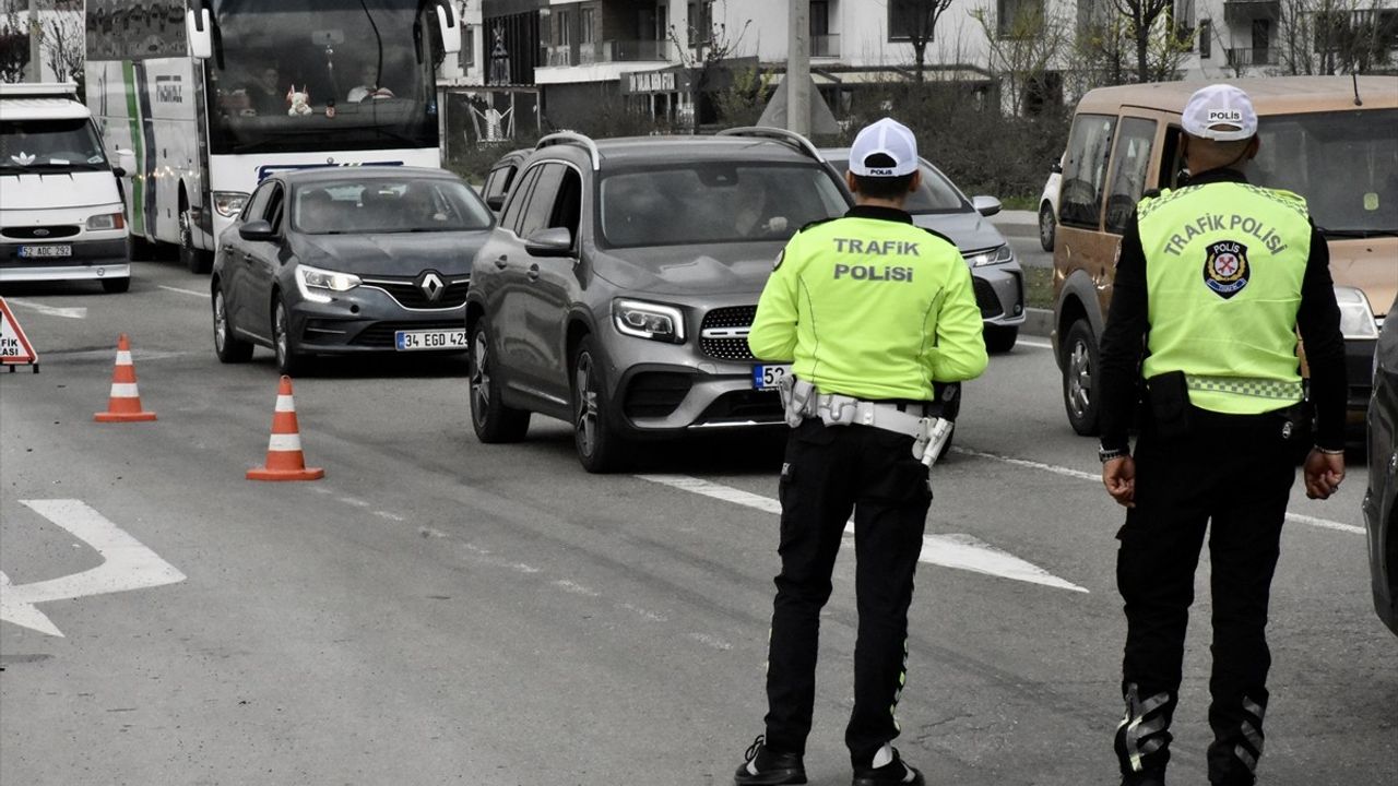 Ordu'da Dron Destekli Trafik Denetimi Ramazan Bayramı Öncesinde Yapıldı