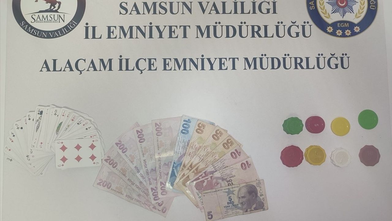 Samsun Alaçam'da Kumar Operasyonu: 4 Kişiye Cezai İşlem Uygulandı