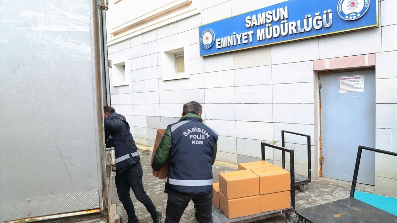 Samsun'da 2 Ton Etil Alkol Ele Geçirildi