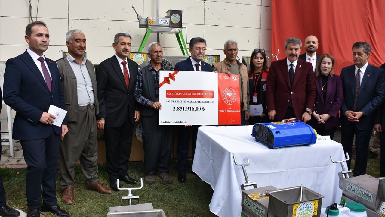 Tarım ve Orman Bakanı Yumaklı'nın Şırnak Temasları