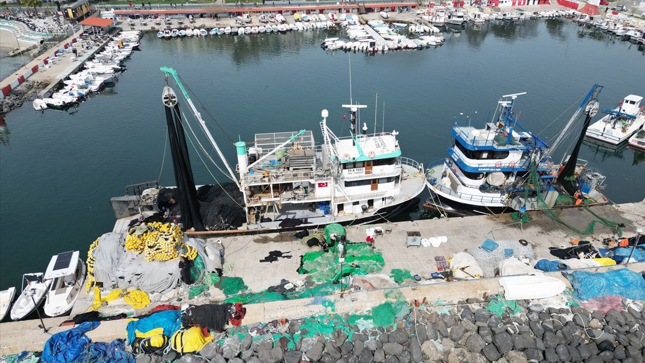 Tekirdağlı Balıkçılar, Müsilaj Nedeniyle Avlanmaya Erken Veda Etti