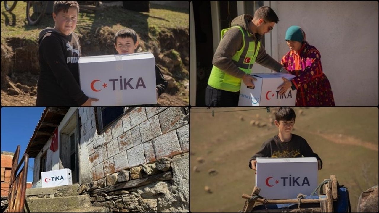 TİKA'dan Kuzey Makedonya'ya 57 Ton Gıda Yardımı