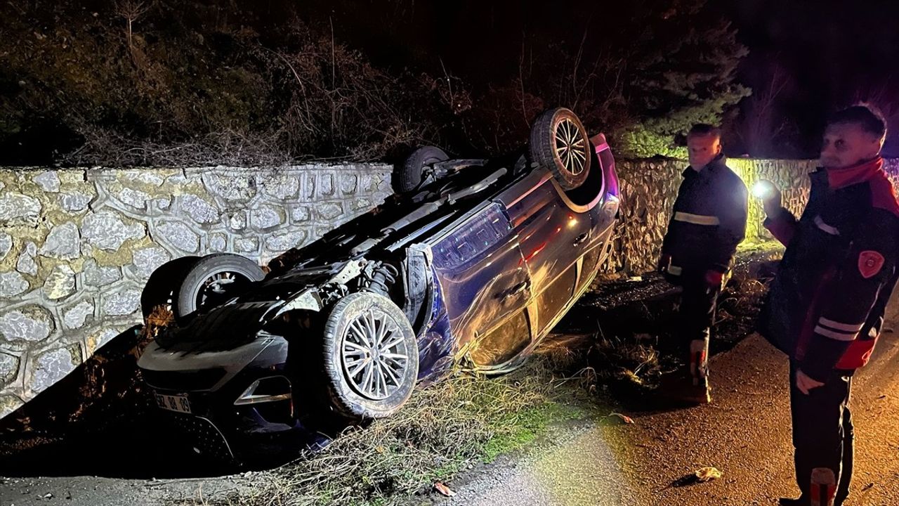 Tokat'ta Devrilen Cipte 4 Kişi Yaralandı