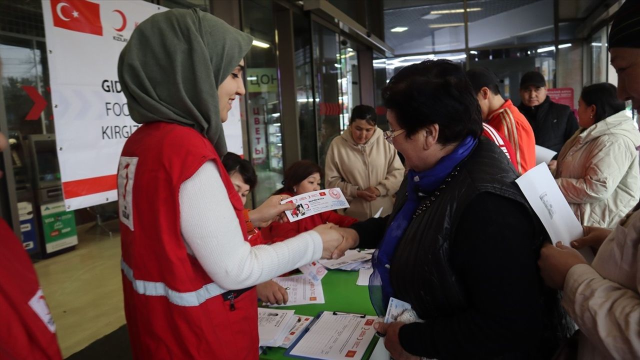 Türk Kızılay, Kırgızistan'da 750 Aileye Gıda Kuponu Dağıttı