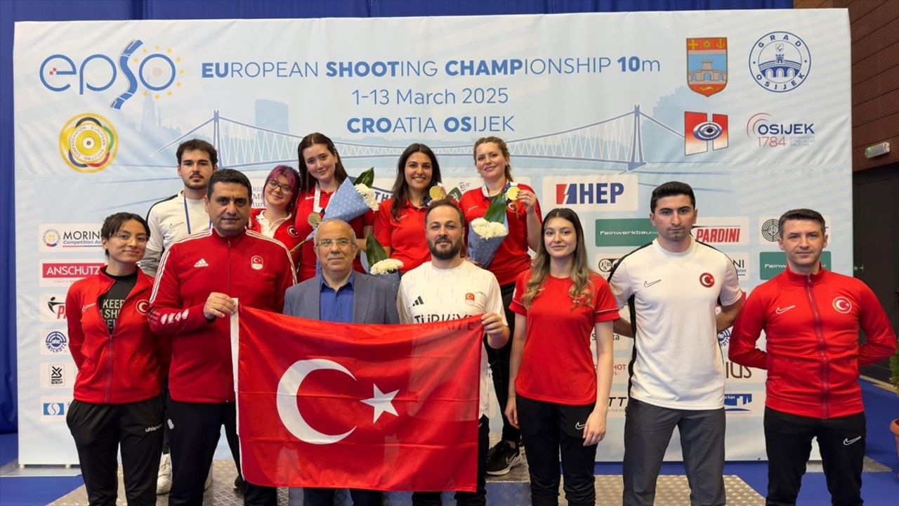 Türkiye, Avrupa Havalı Silahlar Şampiyonası'nda Altın Madalya Kazandı