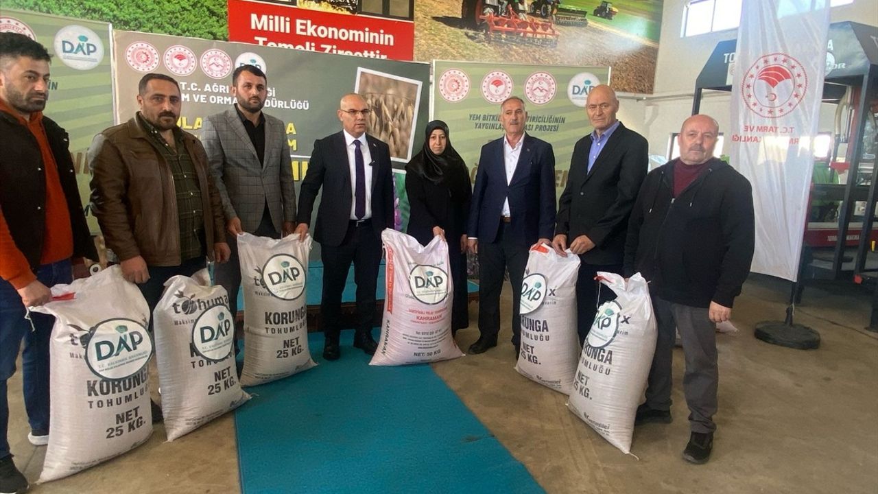 Ağrı'da 120 Ton Tohum Desteği İle Tarımda Çeşitlilik Artırılıyor