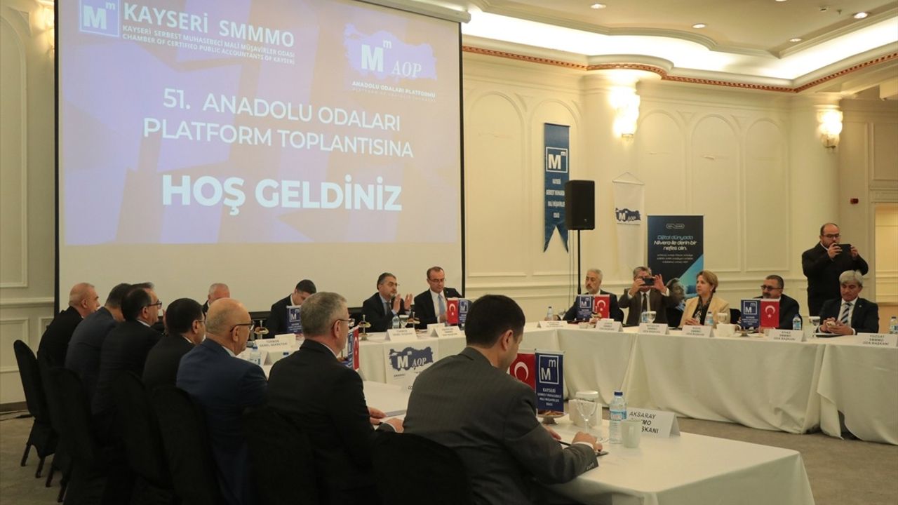Anadolu Odaları Platformu Toplantısı Kayseri'de Gerçekleşti