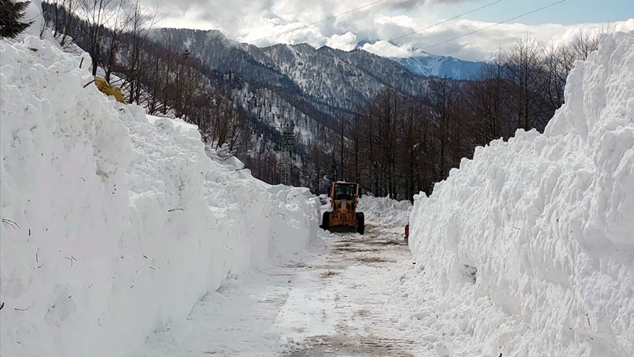 Artvin'de Çığ Nedeniyle Kapanan 6 Köy Yolu Yeniden Ulaşıma Açıldı
