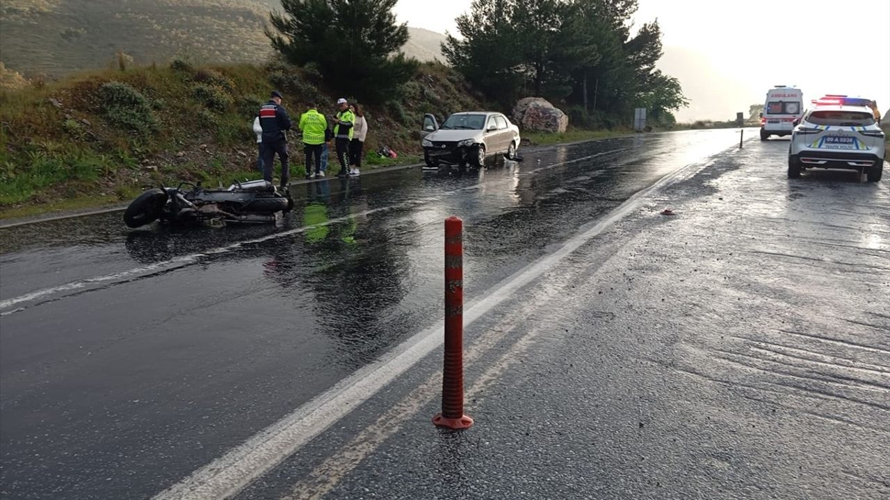 Aydın'da motosiklet kazası: Sürücü hayatını kaybetti