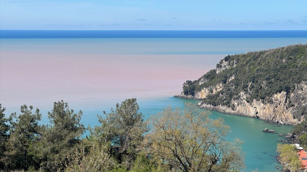 Bartın Irmağı'nın Taşıdığı Çamurlu Su Denizin Rengini Değiştirdi
