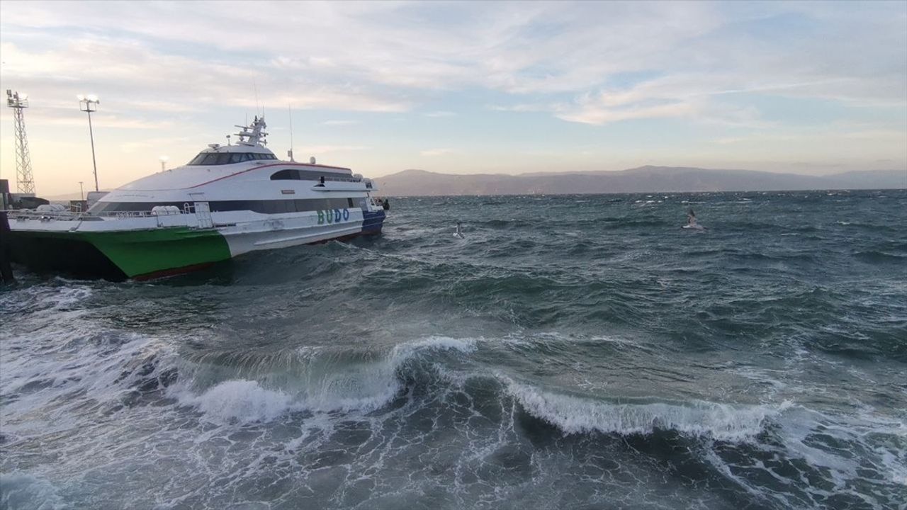 Bursa Deniz Otobüslerinde Olumsuz Hava Koşulları Nedeniyle 8 Sefer İptal Edildi
