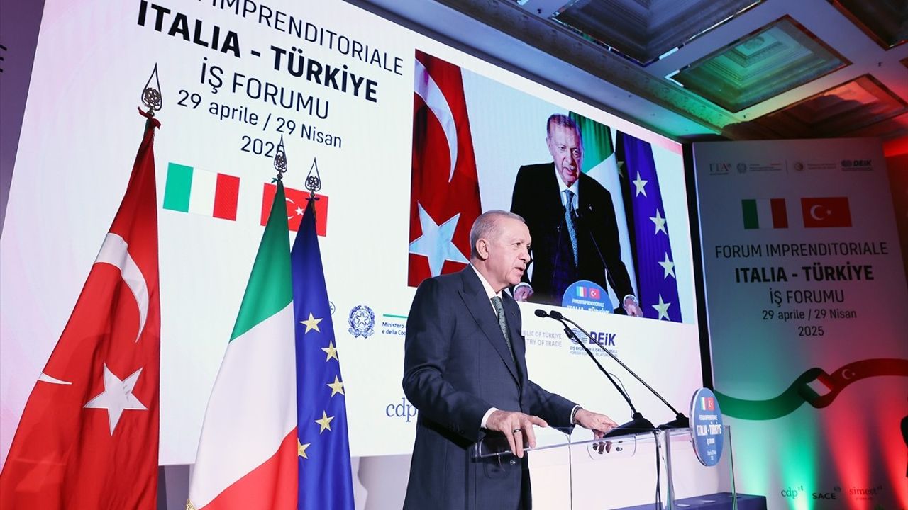 Cumhurbaşkanı Erdoğan Türkiye-İtalya İş Forumu'nda Ekonomik Hedefleri Açıkladı