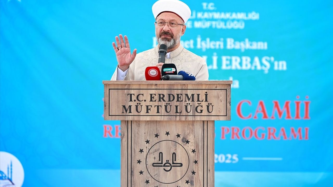 Diyanet İşleri Başkanı Ali Erbaş, Koyuncu Camisi Açılışında Camilerin Eğitime Katkısını Vurguladı