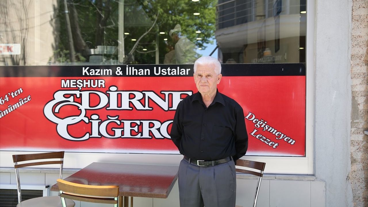 Edirneli Tava Ciğer Ustası Kazım Gilan'a 'Anadolu Mutfak Kültürü' Ödülü