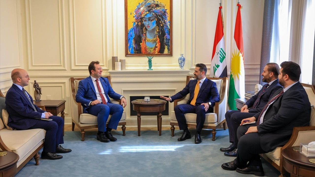 Erbil Başkonsolosu Topçu, IKBY Başbakan Yardımcısı Talabani ile Görüştü