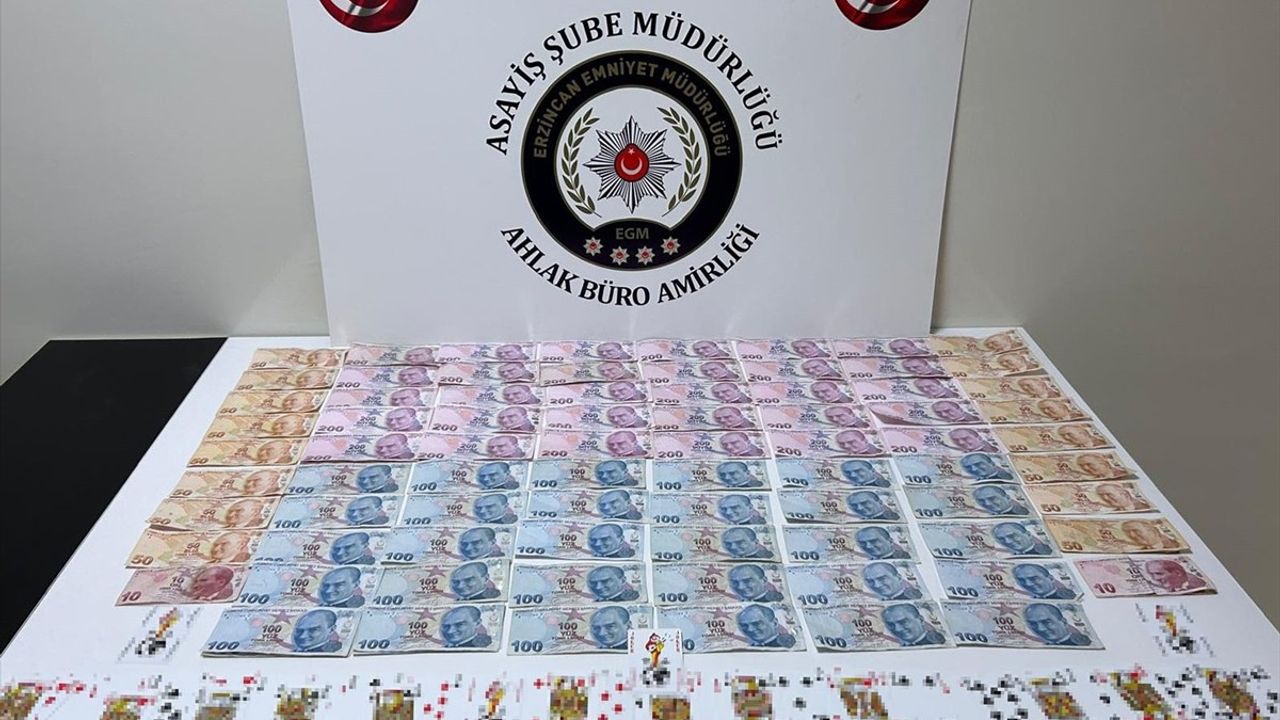 Erzincan'da Kumar Operasyonu: 13 Kişiye 120 Bin Lira Ceza