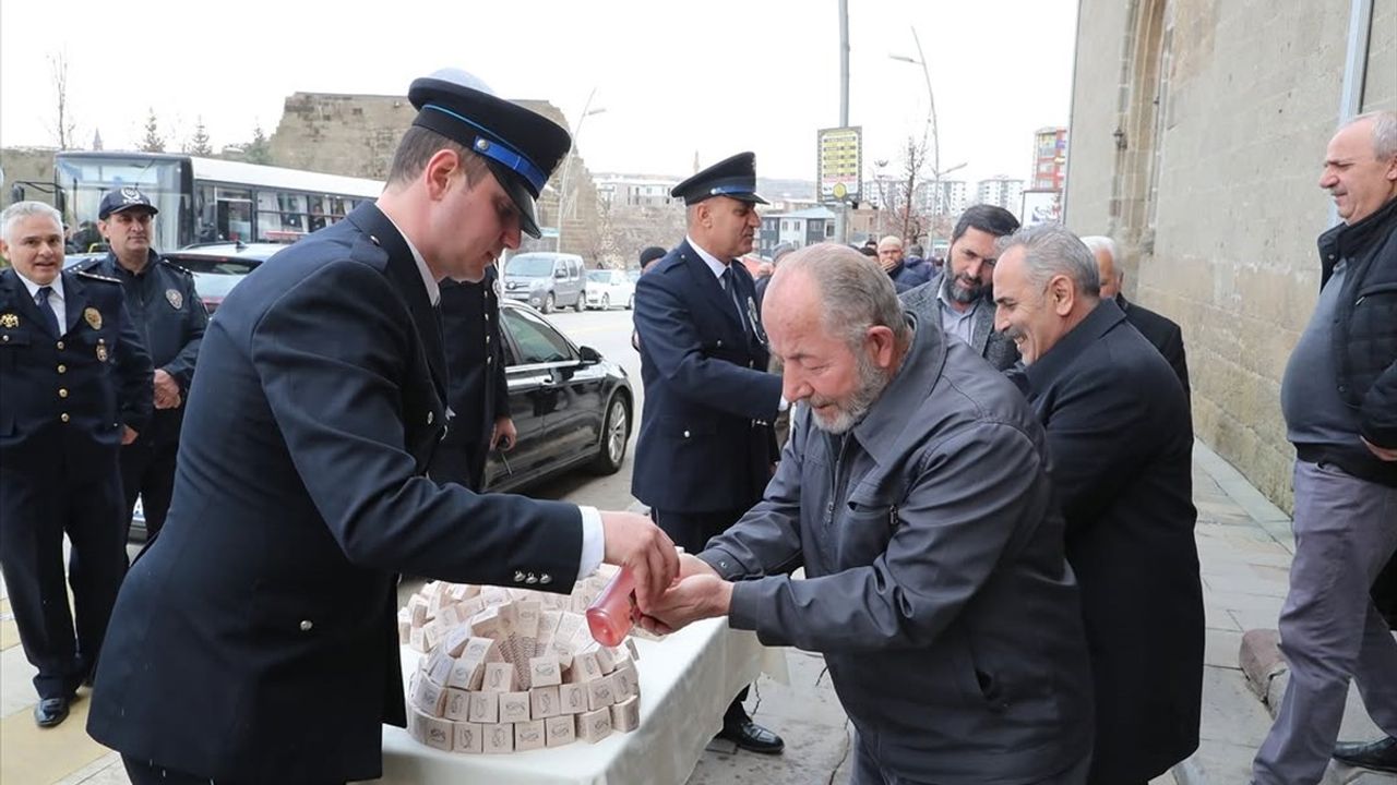 Erzurum'da Türk Polis Teşkilatı'nın 180. Kuruluş Yıl Dönümünde Şehitler İçin Mevlit Okutuldu