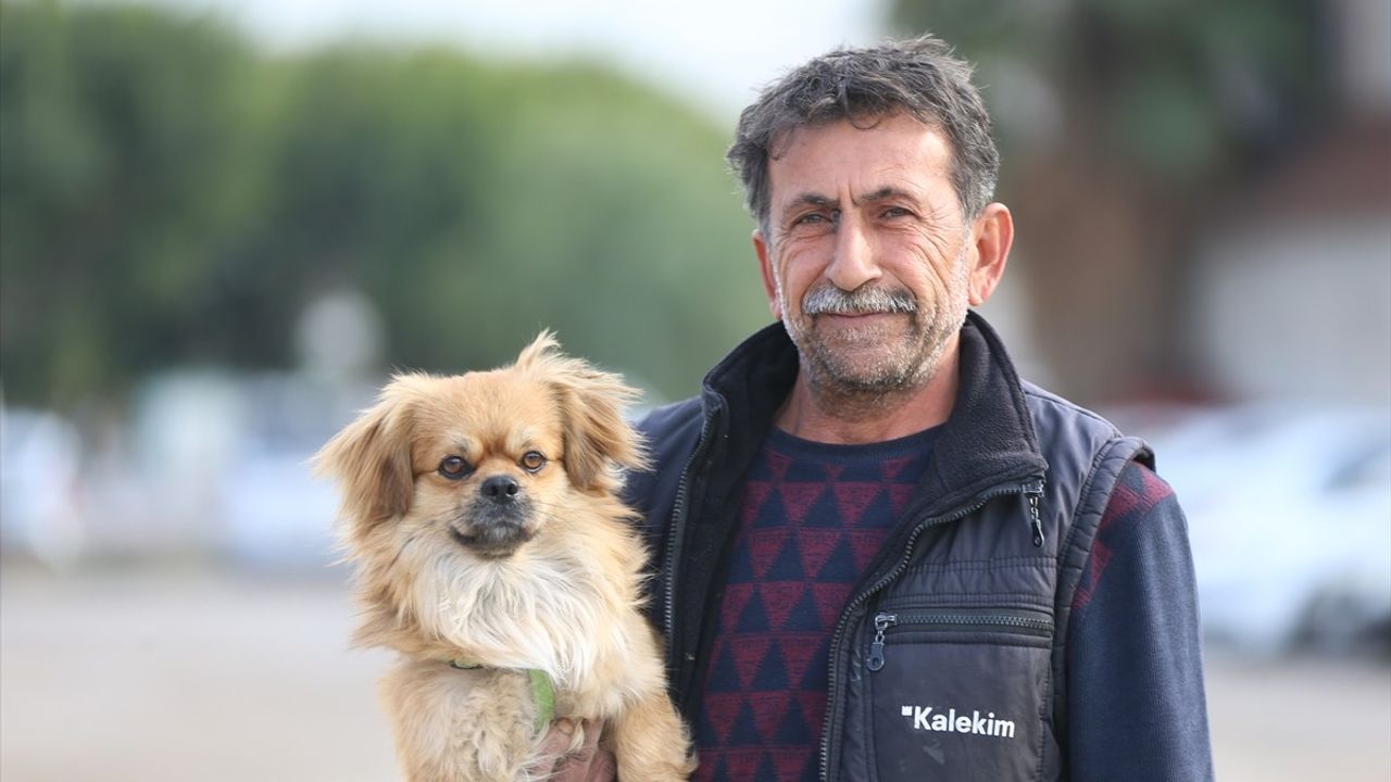 Hataylı Esnaf Rasim Zorla, Deprem Anında Uyanmasını Sağlayan Köpeği Fındık ile Beraber Çalışıyor