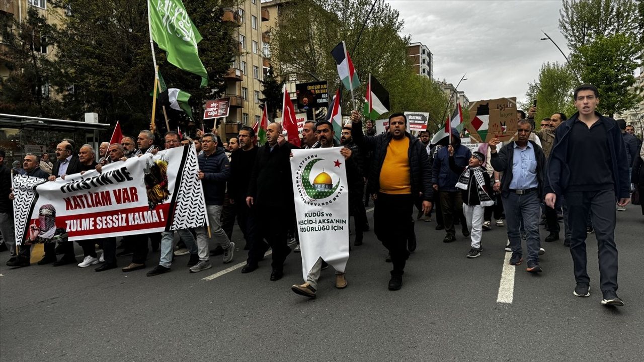 Kahramanmaraş'ta Gazze'ye Yönelik Saldırılar Protesto Edildi
