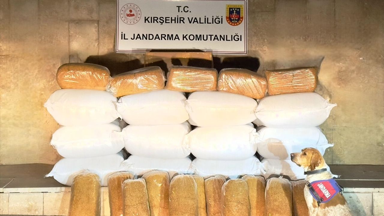Kırşehir'de 633 Kilogram Kaçak Tütün Ele Geçirildi