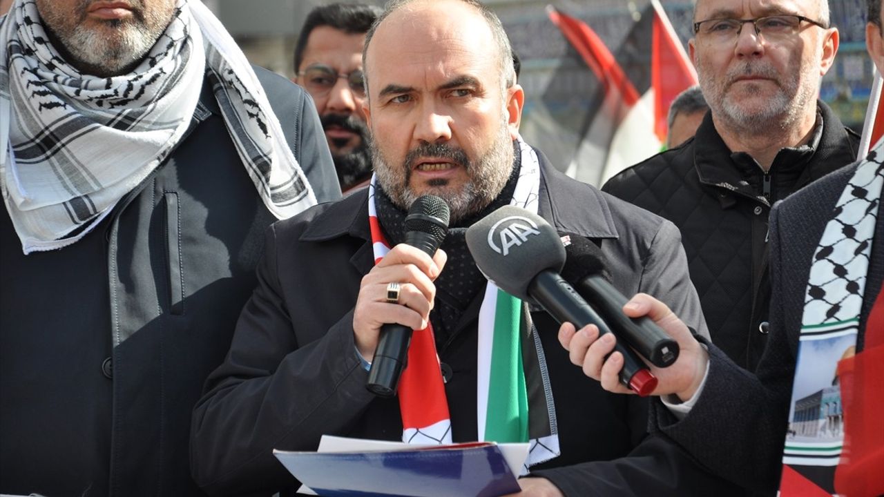 Kütahya'da Gazze İçin Protesto Düzenlendi