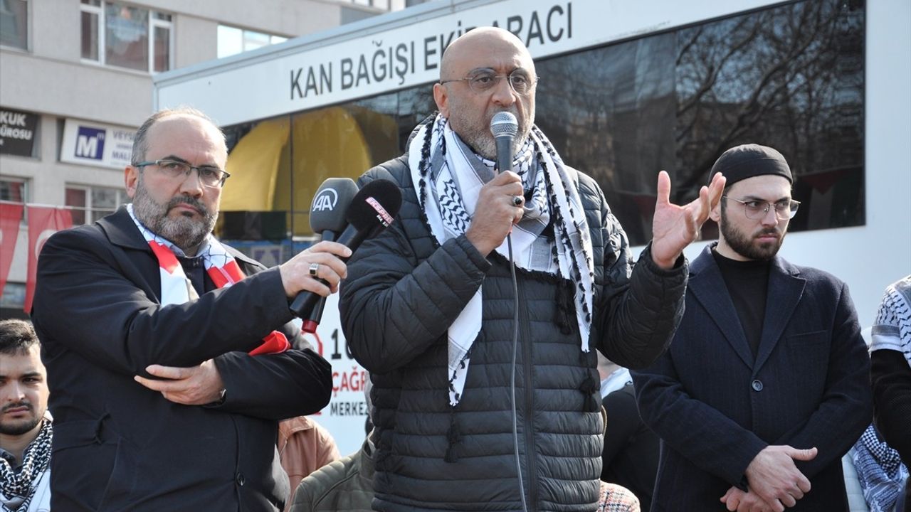 Kütahya'da Gazze'ye Destek Yürüyüşü Düzenlendi