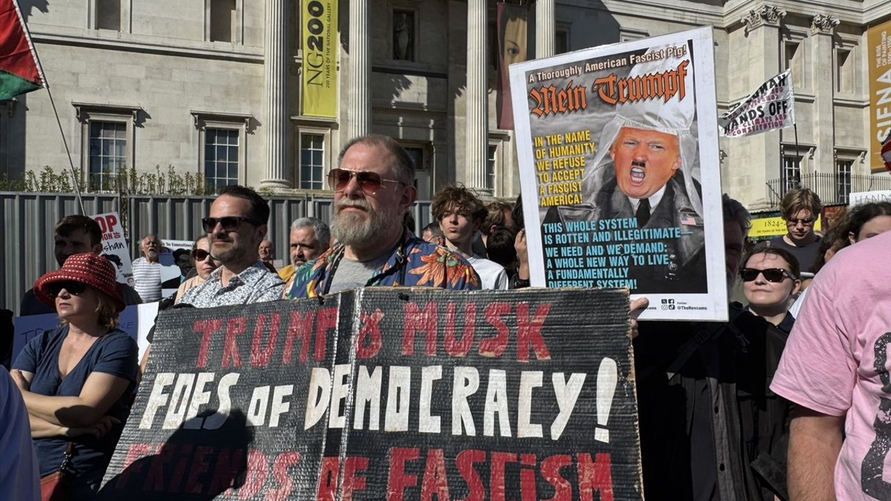 Londra'da Trump ve Musk'a Yönelik Protestolar Gerçekleşti