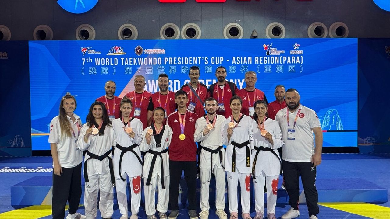 Para Tekvando Milli Takımı, Çin'de 7 Madalya Elde Etti