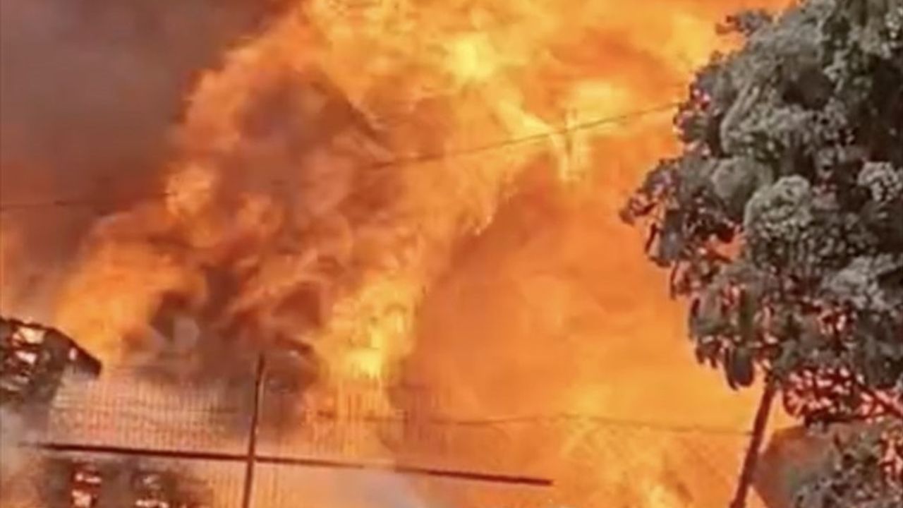 Pendik'te Palet Fabrikasında Yangın Çıktı, İtfaiye Ekipleri Müdahale Ediyor