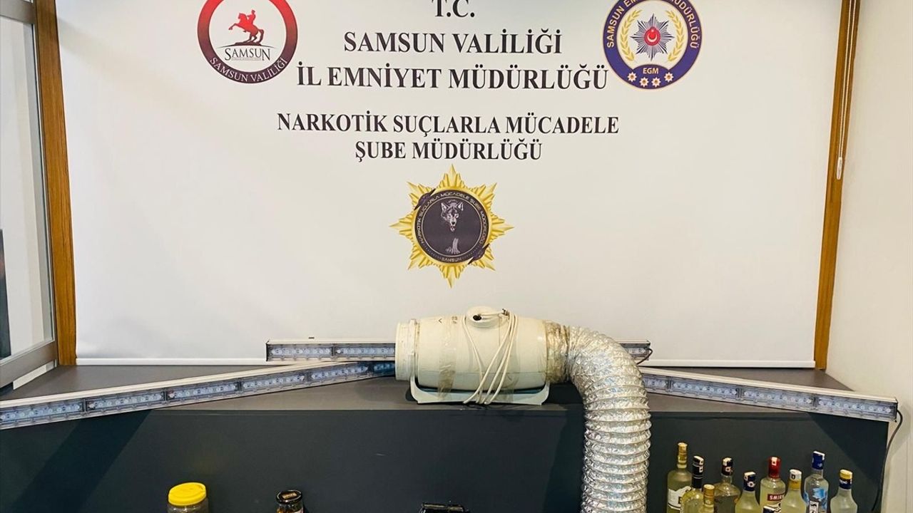 Samsun'da Evinde Kenevir Yetiştiren Zanlı Yakalandı