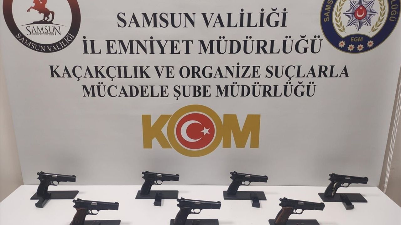 Samsun'da Kaçak Silah Ticareti Operasyonunda 3 Şüpheli Yakalandı