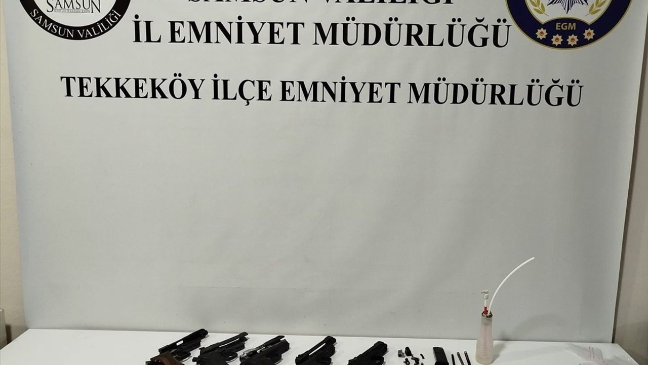 Samsun’da Uyuşturucu ve Silah Parçaları Ele Geçirildi