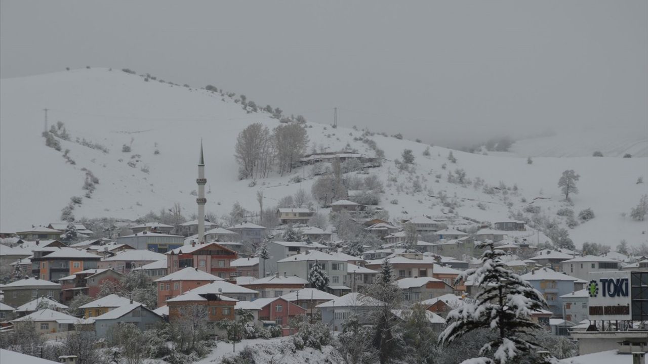 Samsun'un Havza İlçesinde Kar Yağışı Etkisini Gösteriyor