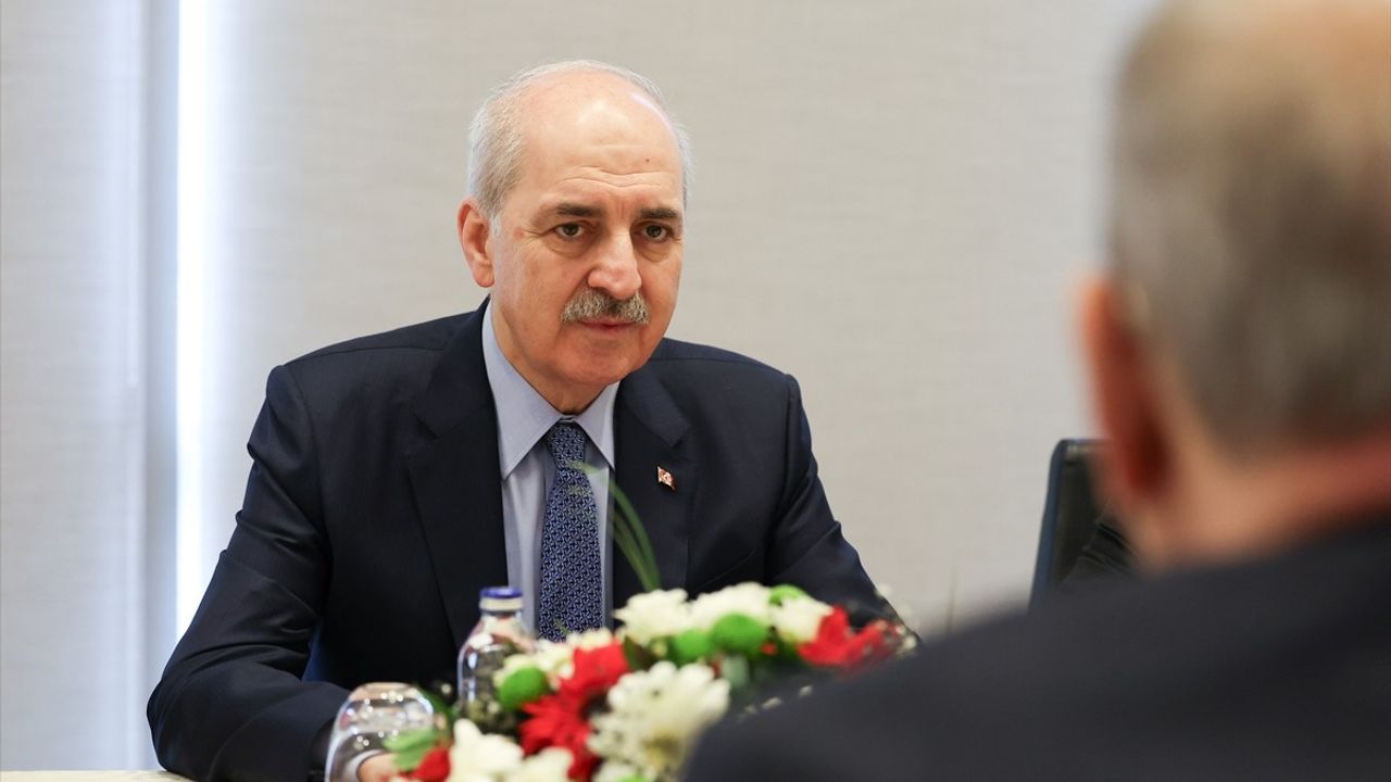TBMM Başkanı Numan Kurtulmuş, Filistin Ulusal Konseyi Başkanı Rawhi Fattouh ile Görüştü