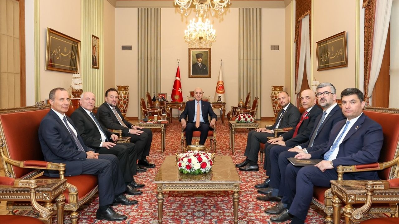 TBMM Başkanı Numan Kurtulmuş, MÜSİAD Genel Başkanı Mahmut Asmalı'yı Kabul Etti