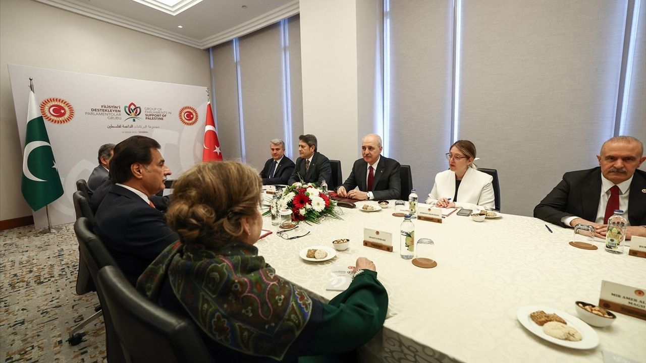 TBMM Başkanı Numan Kurtulmuş, Pakistan Ulusal Meclis Başkanı ile Görüştü