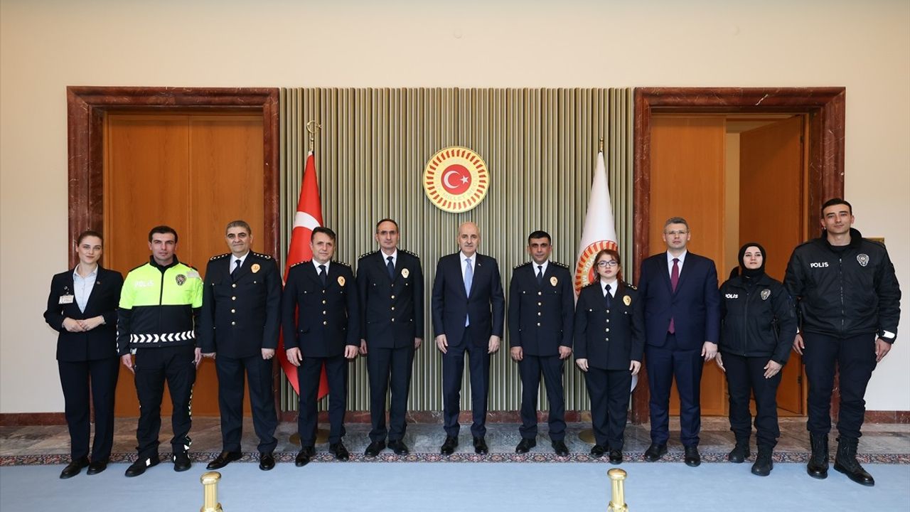 TBMM Başkanı Numan Kurtulmuş, Türk Polis Teşkilatı'nın 180. Yıl Dönümünde Heyeti Kabul Etti