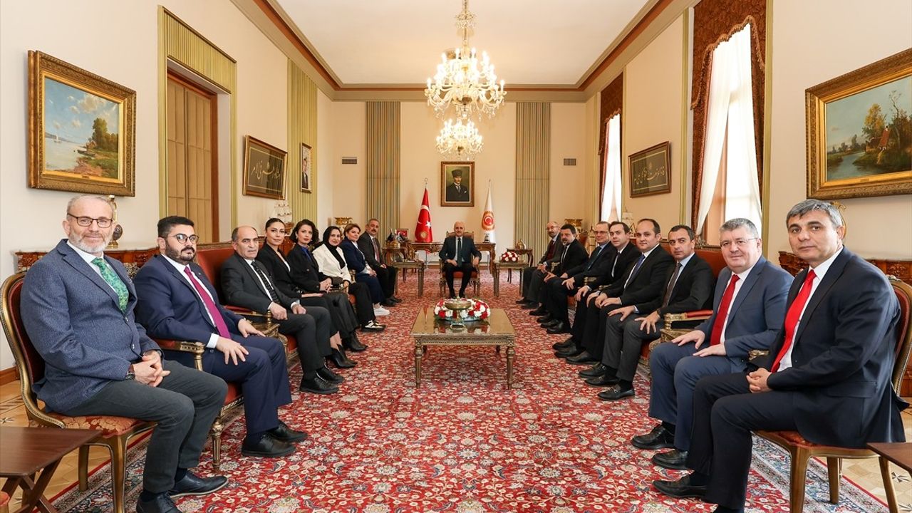 TBMM Başkanı Numan Kurtulmuş, Türkiye Basın Federasyonu Heyetini Kabul Etti