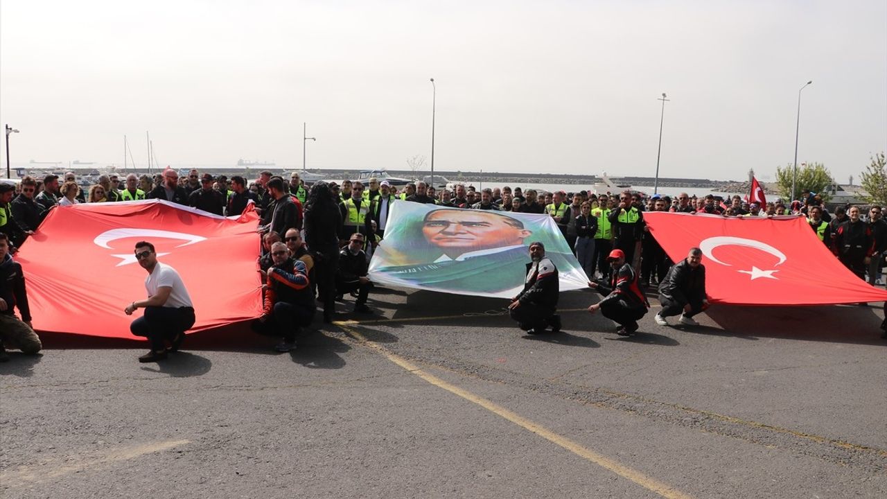 Tekirdağ'da Turizm Haftası Kapsamında Motosiklet Turu Gerçekleştirildi