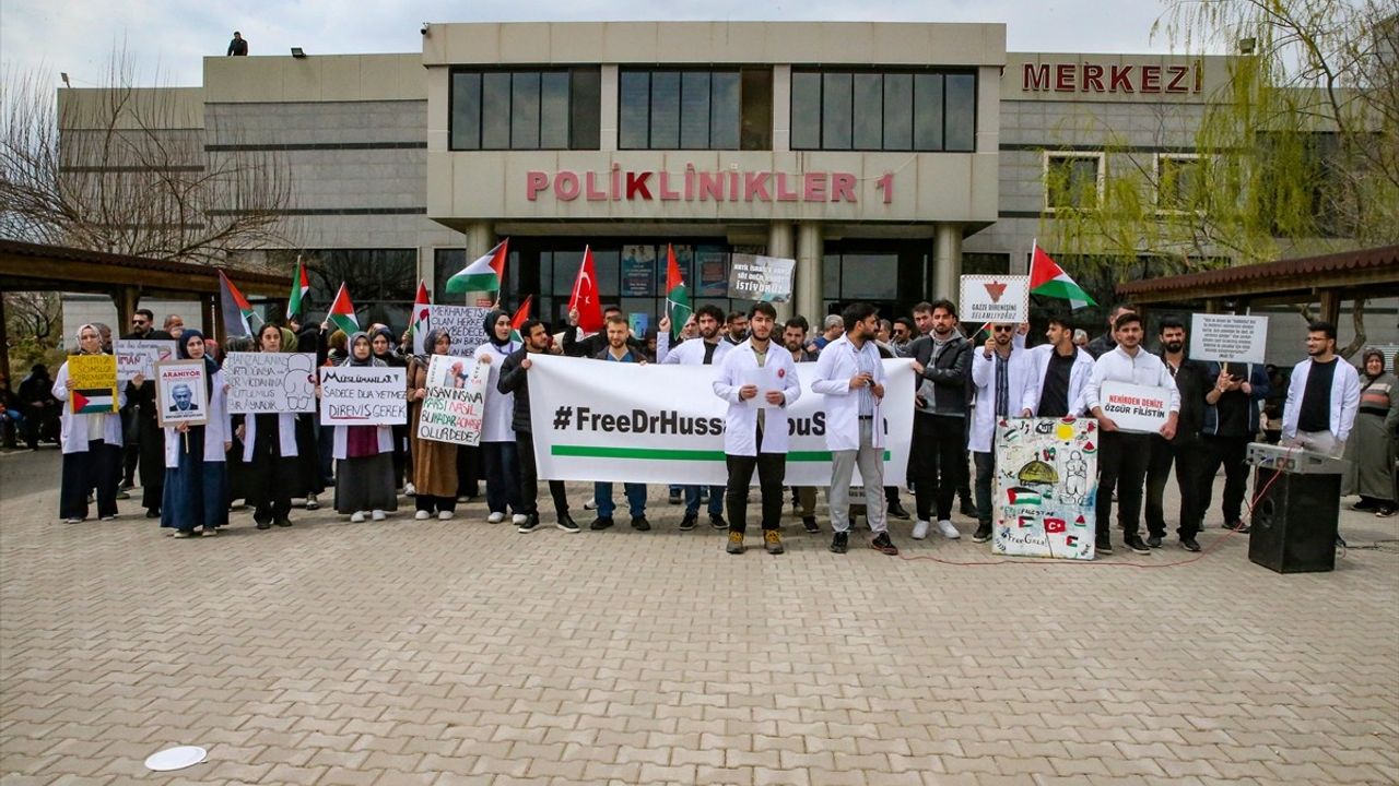 Van'da İsrail'in Gazze Saldırılarına Protesto
