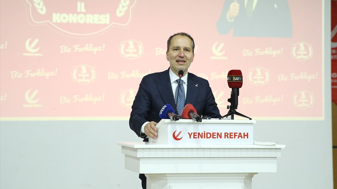 Yeniden Refah Partisi Genel Başkanı Fatih Erbakan Bingöl'de Kongreye Katıldı