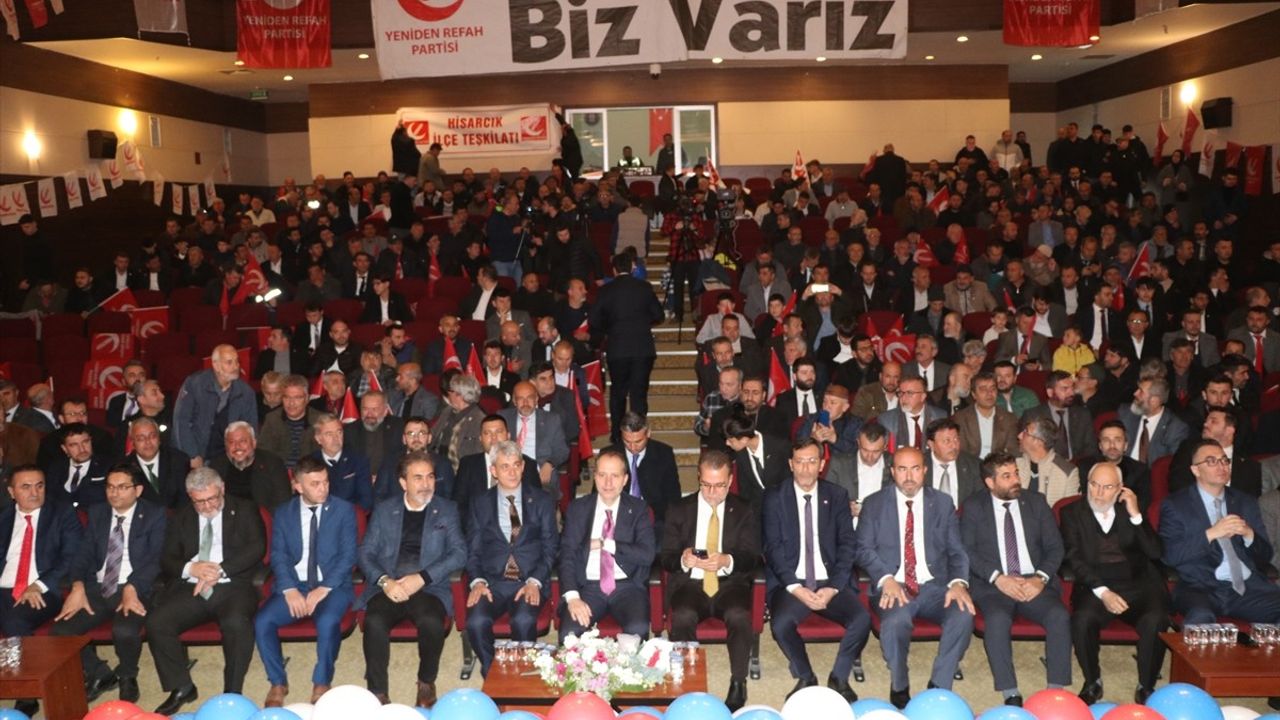 Yeniden Refah Partisi Genel Başkanı Fatih Erbakan, Kütahya'da Kongre Düzenledi