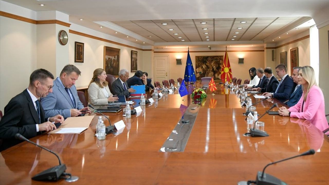 AB Konseyi Başkanı Costa, Kuzey Makedonya'nın AB Üyeliğini Vurguladı