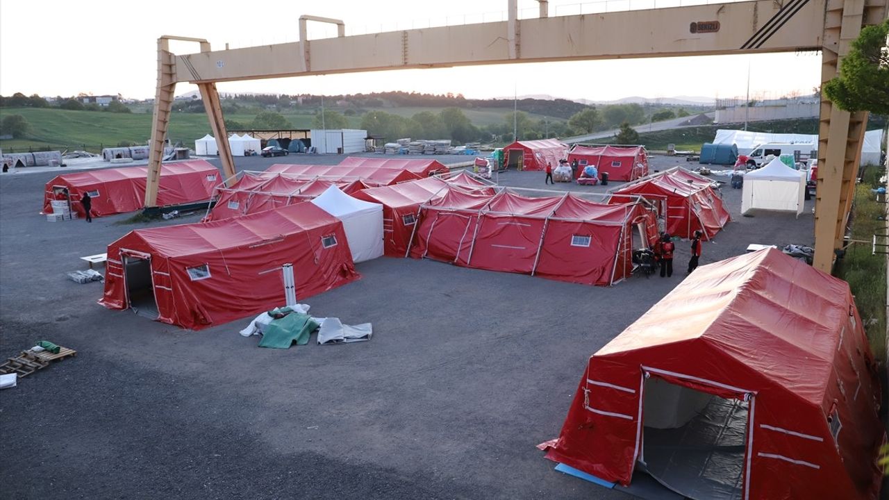 AID Uluslararası Doktorlar Derneği Mobil Sahra Hastanesi Kurulum Tatbikatı Düzenledi