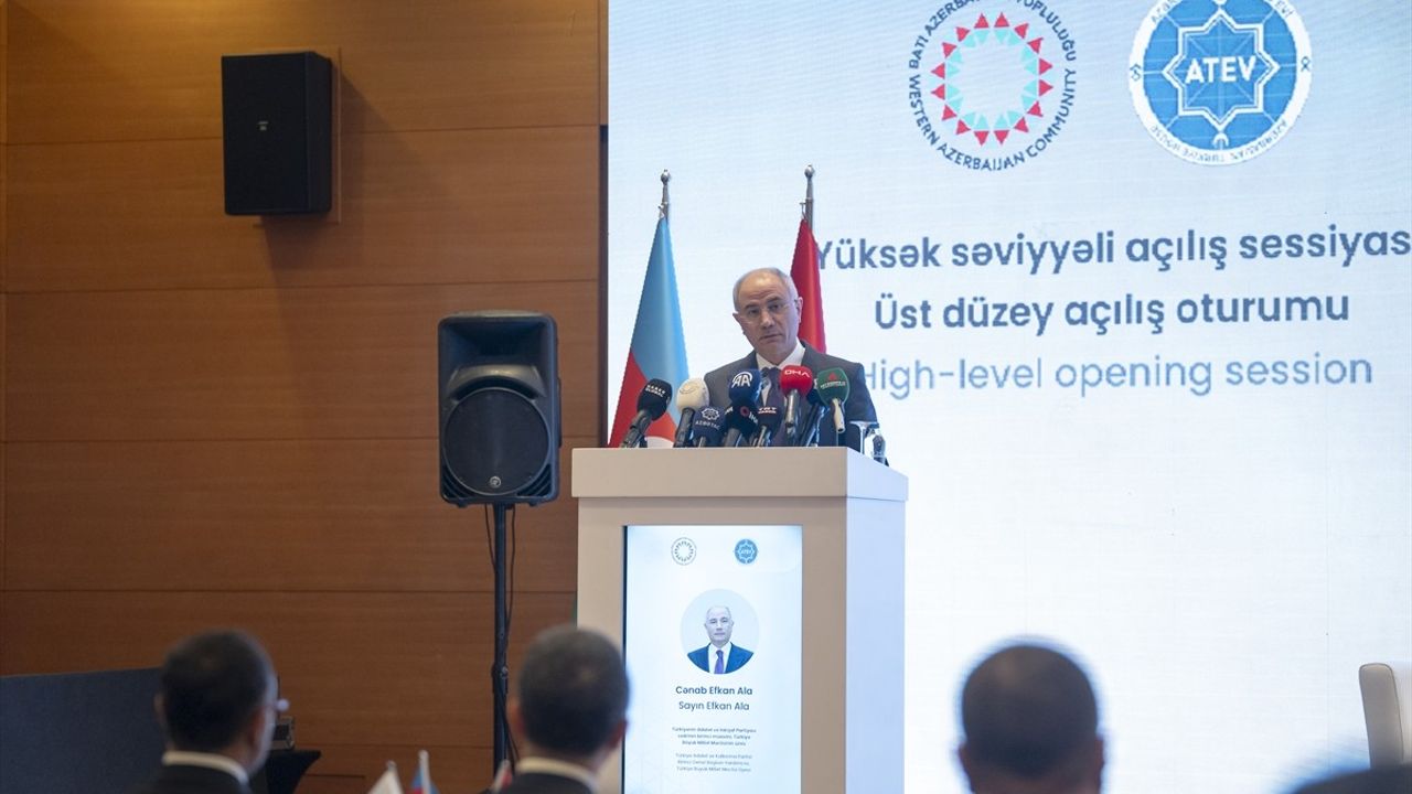 AK Parti Genel Başkanvekili Efkan Ala, Batı Azerbaycan'a Geri Dönüş Konferansı'nda Konuştu