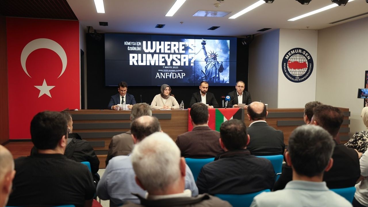 Ankara'daki STK'lerden Rümeysa Öztürk'ün Serbest Bırakılması İçin Çağrı