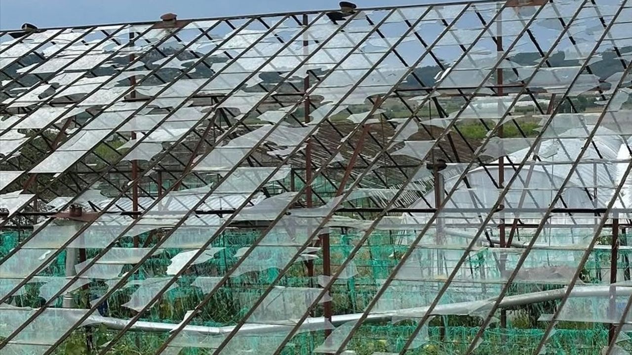 Antalya'da Sağanak ve Dolu, Seralara Zarar Verdi