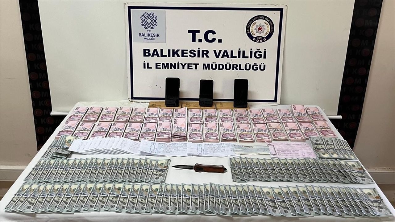 Balıkesir'de Tefecilik Operasyonu: 6 Şüpheli Gözaltında