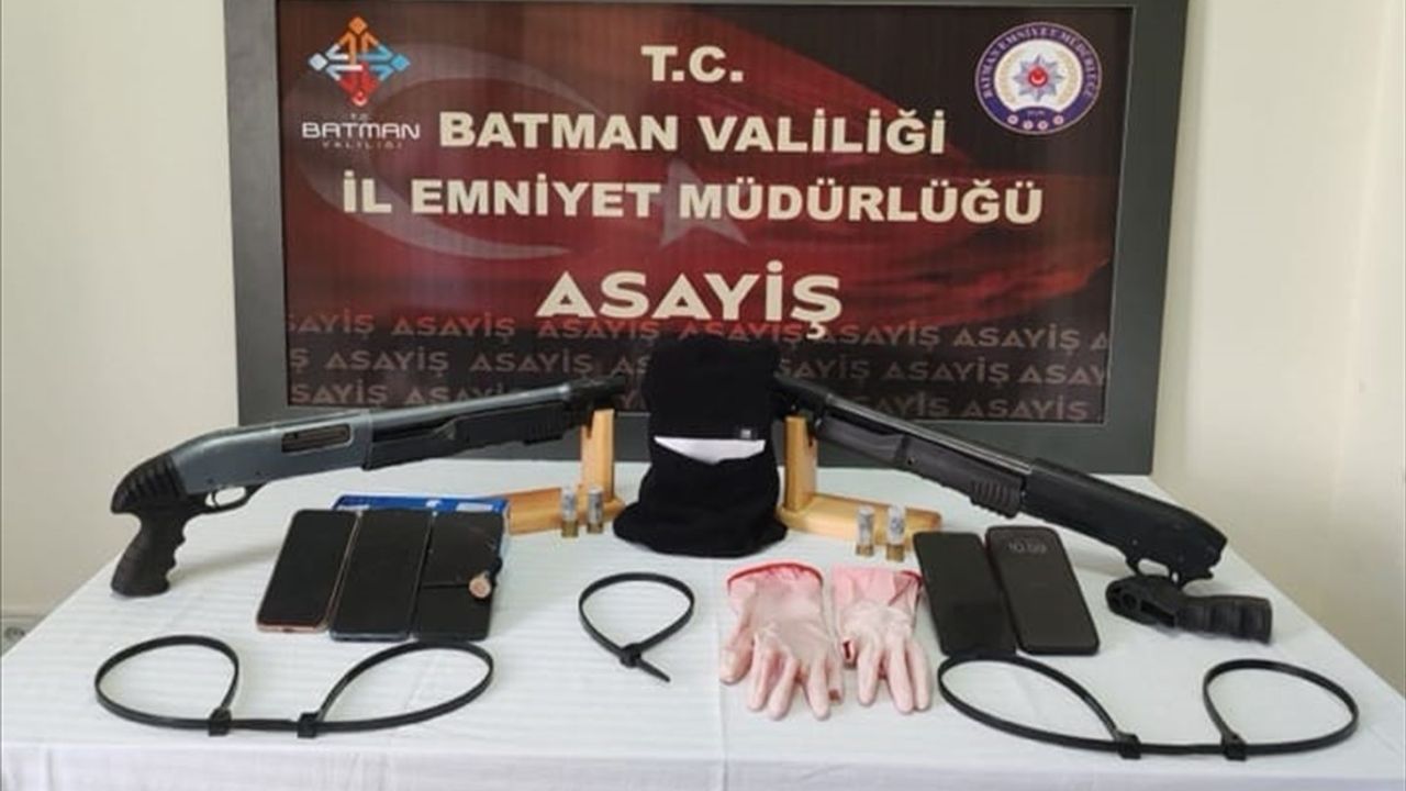 Batman'da Silahlı Suç Örgütü Operasyonu: 9 Zanlı Tutuklandı