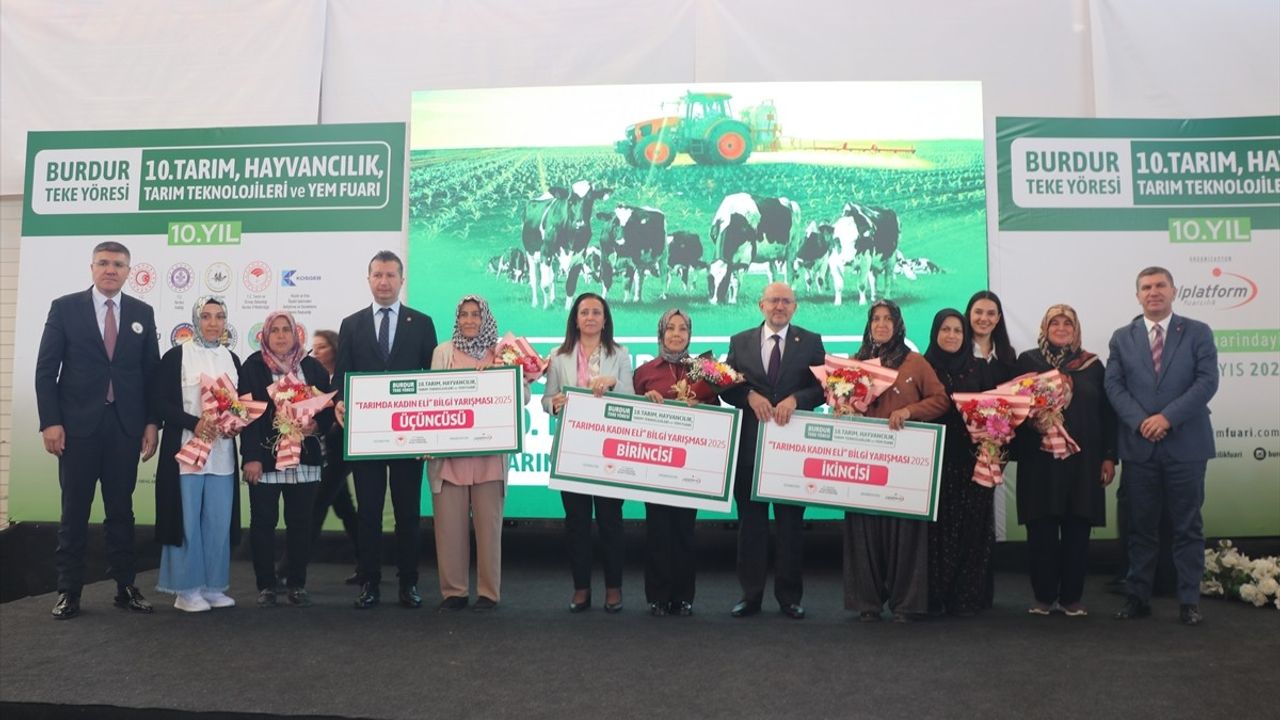 Burdur'da 10. Teke Yöresi Tarım ve Hayvancılık Fuarı Açıldı